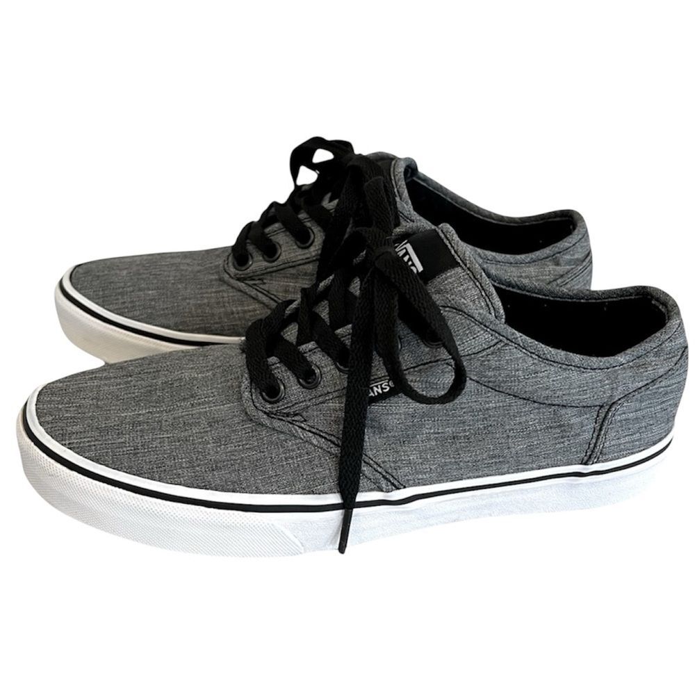 Vans Chambray Gray Low-Top Sneakers | Size Men’s 9.5